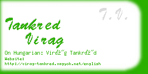 tankred virag business card